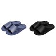 thumbnail image 1 of (2-Pack) Rinsvye Men and Women Slippers Mens Fuzzy Slippers Bathroom Home Slippers Summer Slipper Boots for Men Beach Solid Color Flat Wide Mens Slippers Bottom Home Sandals, 1 of 4