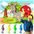 thumbnail image 2 of Pin The Tail On The Donkey Party Game, póster de burro de fieltro y bolas de cola reutiliz UTKTOUKO UTKTOUKO, 2 of 2
