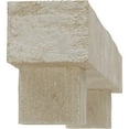 thumbnail image 4 of Ekena Millwork 8"H x 8"D x 72"W Rough Cedar Faux Wood Fireplace Mantel Kit w/ Alamo Corbels, White Washed, 4 of 10