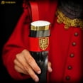 thumbnail image 5 of Viking Norse Drinking Horn with Red Leather Holder Original Genuine Horn Mug - 350 ML, 5 of 7