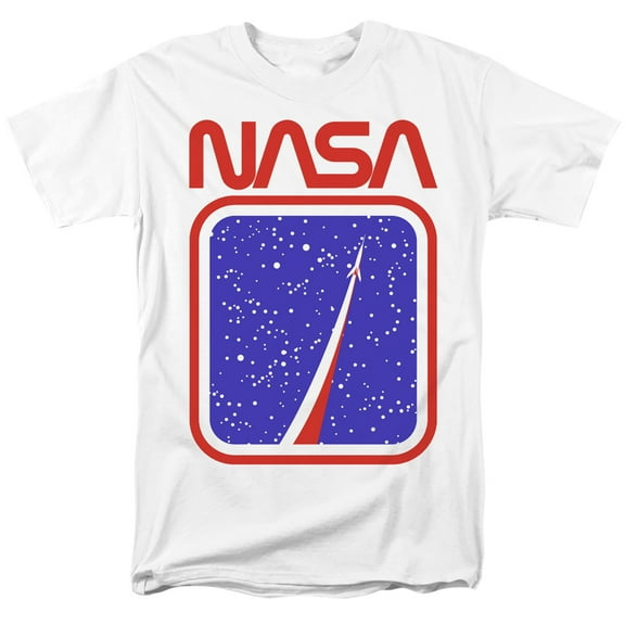 Nasa To The Stars Adult 18/1 T-Shirt White