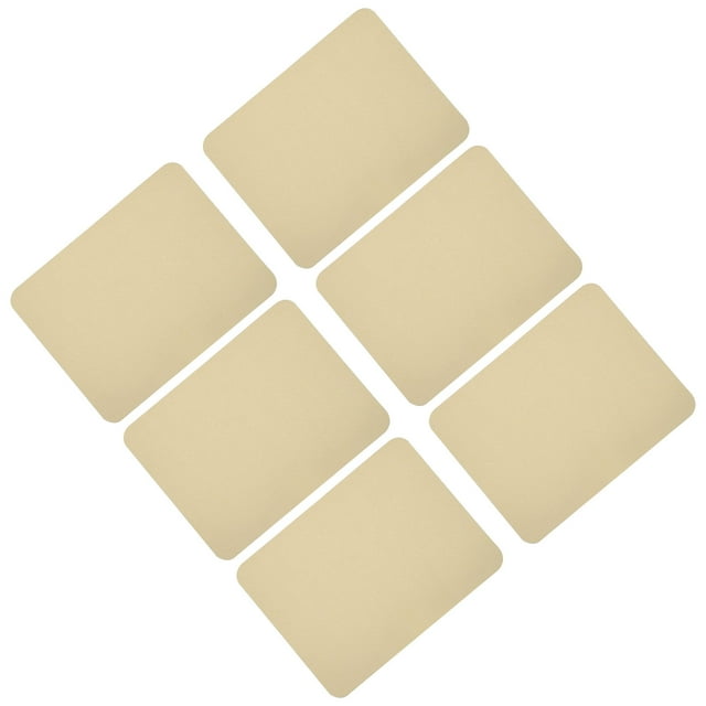 Uxcell 6 Pcs Pièces Thermocollantes Patchs de Réparation en Tissu pour Vêtements Beige