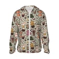 thumbnail image 1 of Balery Coffee pots cup Sudadera ligera de manga larga con capucha y protección solar UPF 50+ para hombre y mujer, ideal para pesca y running-XX-Large, 1 of 7