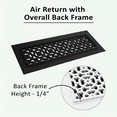 thumbnail image 5 of Achtek AIR RETURN 14"x16" Duct Opening (Overall Size 16"x18") | Heavy Cast Aluminum Air Grille HVAC Duct || Powder Coated, 5 of 12