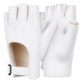 thumbnail image 5 of FRCOLOR Masteelf Gloves 1 Pair Elegant White Fingerless for Women with Finger Holes, 5 of 7