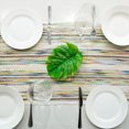 thumbnail image 2 of Chemin de Table en Coton 90*180cm Blanc avec Franges Cocktail Mariage BBQ, 2 of 5