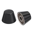 thumbnail image 5 of 10x7mm Flat Hollow Rivet Studs Zinc Alloy Electroplating Bright Black 10 Pack, 5 of 5