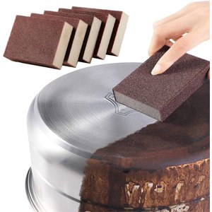 ZZkhGO Carborundum Sponge for Cleaning, 5pcs Emery Sponges for Kitchen, High Density Nano Sponges for Pans Kettles Bathroom Car Tires