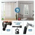 thumbnail image 5 of Urbanest 1" Wright Adjustable Curtain Rod, 28"-48", Black, 5 of 6