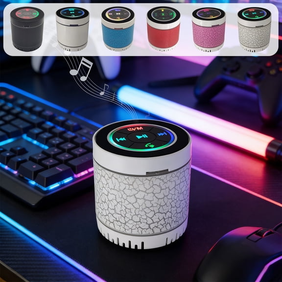 Msgweeeg Wireless Speakers with Bluetooth Bluetooth Speaker Waterproof Wireless Outdoor Portable Mini Bluetooth Speaker Colorful Light Small Speaker Deep Basses for Home , TV, and Movie Watching