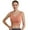 Orange, variant on Arlun Long Line Sports Bras for Women Comfortable Stretch Wide Shoulder Strap Workout Yoga Bras Pure Color Lightweight Breathable Fixed Cup Integrated Underwear Light Gray XL