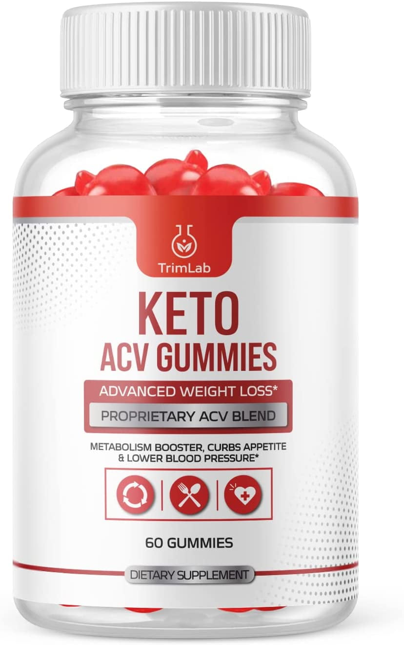 (1 Pack) Trimlab Keto ACV Gummies - Supplement for Weight Loss - Energy & Focus Boosting Dietary Supplements for Weight Management & Metabolism - Fat Burn - 60 Gummies