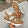 thumbnail image 4 of Bootara Women'S Plus Size Hollow-Out Casual Sandals, Closed Toe Platform Sandals Height-Boosting Thick Sole, 4 of 12