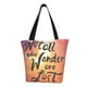 thumbnail image 1 of Fotbe Not All Who Wander Are Lost Bolsa de Playa con Estampado, Bolsa de Hombro, Bolsa de Mano Espaciosa, Bolsa de Viaje Ligera, Bolsa de Compras Versátil, 1 of 6