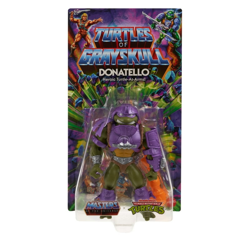 MOTU Origins Donatello Action Figure Toy with Armor, Mini-Comic