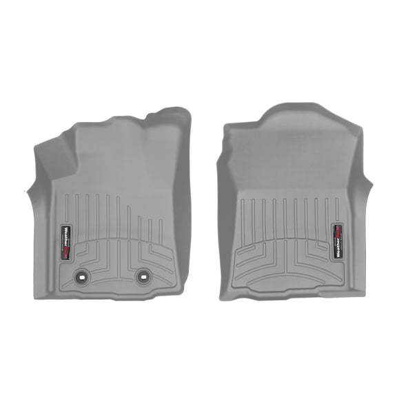 WeatherTech Custom Fit FloorLiners compatible with 2016-2017 Toyota Tacoma - 1st Row (Driver & Passenger), Grey