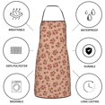 thumbnail image 6 of Yiaed fall flower plaid Print Kitchen Apron with Hand Wipe Pockets,Big Pocket,Aprons for Women with Pockets, Waterproof for Cooking Baking, 6 of 7