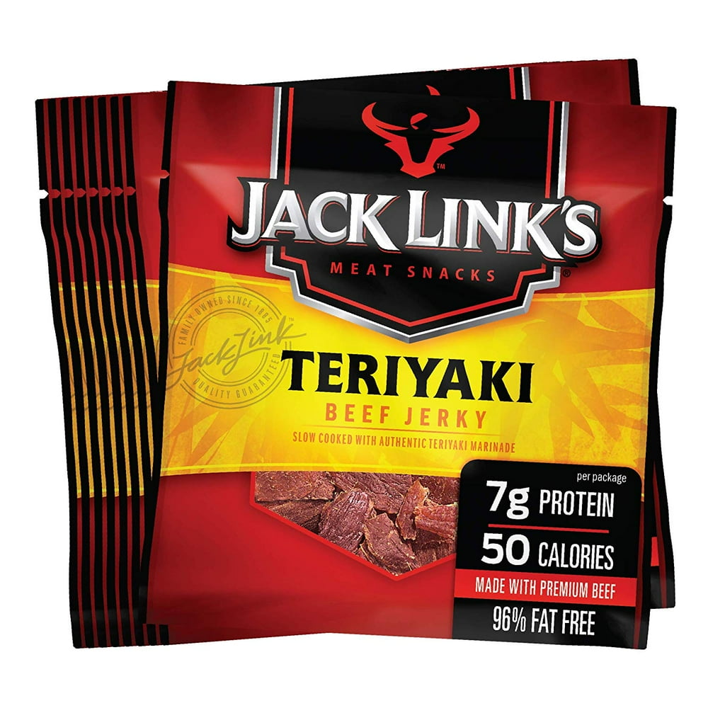 Jack Link’s Beef Jerky 20 Count Multipack, Teriyaki, 20, .625 oz. Bags