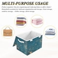 thumbnail image 6 of Yayeee Collapsible Cube Storage Bin with Lid Fabric Closet Decorative Basket with Handles, Star Map, 6 of 7
