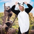 thumbnail image 2 of Silver Lilly Unisex Adult Plush Panda One Piece - Cosplay Animal Costume (Large), 2 of 6