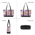 thumbnail image 6 of FORMRS Canvas Laptop Tote Bag for Women with 15.6" Computer Compartments Shoulder Handbag, Purple Cute Halloween, 6 of 7