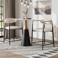 thumbnail image 2 of Furniture of America Kinsey Wood 3-Piece Counter Dining Table Set in Black, 2 of 15