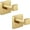 Brushed Gold, variant on Towel Hooks Robe Hook Coat Hook Stainless Steel Heavy Duty Bathrooms Square Hooks Wall Mounted for Bathroom Kitchen Bedroom Brushed Gold 2 Pack
