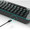 thumbnail image 6 of Portable 60% Mechanical Gaming Keyboard, MageGee MK-Box LED Backlit Compact 68 Keys TKL Wired Office Keyboard with Red Switch for Windows Laptop PC Mac - Black/Grey, 6 of 10