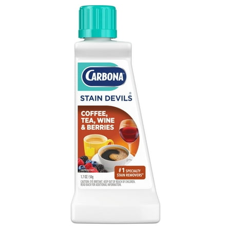 Carbona Stain Devils® #8 | Coffee, Tea, Wine & Juice | Professional Strength Laundry Stain Remover | Multi-Fabric Cleaner | Safe On Skin & Washable Fabrics | 1.7 Fl Oz, 1 Pack