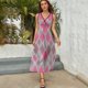 thumbnail image 5 of Diamond Grid Vestido Sin Mangas Vestidos Para Mujer, Vestido Suelto De Verano 2025, 5 of 5