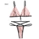 thumbnail image 1 of Conjunto de lencería de encaje sexy para mujer Sujetador de vendaje Panty Tanga Ropa interior Regalo, XL Inevent XX000174-04, 1 of 7