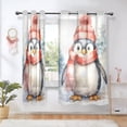 thumbnail image 6 of Penguin Scarf Hat Trees Blackout Curtains Patio Door Curtains Window Decoration for Bedroom Living Room 2 Panels, 6 of 7