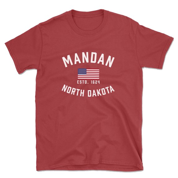 Mandan North Dakota Patriot Men's Cotton T-Shirt