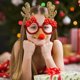 thumbnail image 4 of Gafas navideñas, accesorios, atractivas, exquisita mano de obra, decoración de plástico, accesorios para fiestas, día de Navidad, 4 of 4