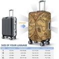 thumbnail image 5 of World Map1 Luggage Cover Washable Elasticated Luggage Covers for Suitcase tsa Approved Stylish Dust and Scratch Resistant Luggage Case Protector for Kids and Adults -, 5 of 6