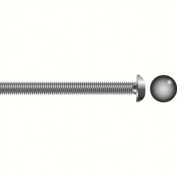 SEACHOICE Carriage Bolts Size: 3/8-16 x 1-1/2", Option: 25