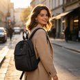thumbnail image 2 of Convenient Checkerboard Designs Travel Backpack Gliding Zippers Shoulder Bag Adjustable Strap And Roomy Interior, 2 of 9