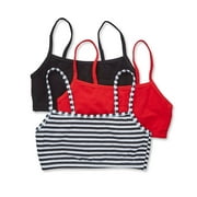 Fruit of the Loom Women's Spaghetti Strap Cotton Sports Bra, 3-Pack, Style-9036