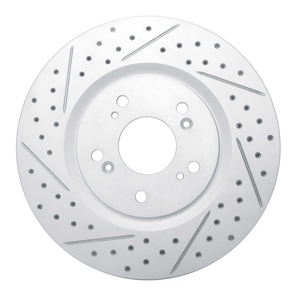 Dynamic Friction Company 830-58012L DFC Geoperformance Rotor - Drilled and Slotted