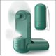 thumbnail image 1 of Ventilador de bolsillo (verde), mini ventilador portátil de mano, ventilador de niebla, recargable por USB, personal, plegable y silencioso con banco de energía para oficina/viajes Rojo Verde Cocina, Decoración y Otros, 1 of 5