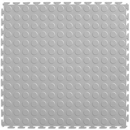 Light Grey Coin Top 20.5-in x 0.25-in Interlocking Tiles (Case 8)