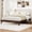 Chocolate, variant on Harper & Bright Designs Queen Size Upholstered Platform Bed, Wingback Upholstered Bed with High Headboard, Queen Bamboo Wood Bed Frame for Bedroom, Brown