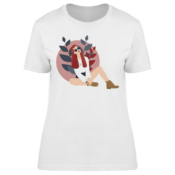Young Smiling Red-haired Girl T-Shirt Women -Image by Shutterstock, Female x-Large