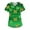 0-green, variant on Scrub Tops Women Print Irish Shamrock Printed V Neck Breathable T-Shirts Short Sleeve Professionals Soft Stretch St. Patrick's Day Scrub Tops with Pockets (Mint green)
