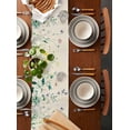 thumbnail image 5 of Hokiten Table Runners 90 Inches Long Dress Scarves, Yellow Floral Summer Farmhouse Coffee/Dining/Kitchen Table Runner for Living Room, Vintage Green Botanical 13x90 Inch, 5 of 7