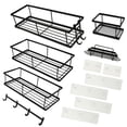 thumbnail image 4 of Dznils 4 Piece Acrylic Bathroom Accessories Set, Bathroom Decor Set, Clear, 4 of 9