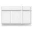 thumbnail image 3 of 54" Freestanding Bathroom Vanity Cabinet without Top in White, 3 of 6