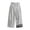 Light Gray, variant on Men Pants New Wide Leg Cropped Chinese Style Linen Blend Breathable Loose Fit Casual Summer Trousers with Embroidery Print