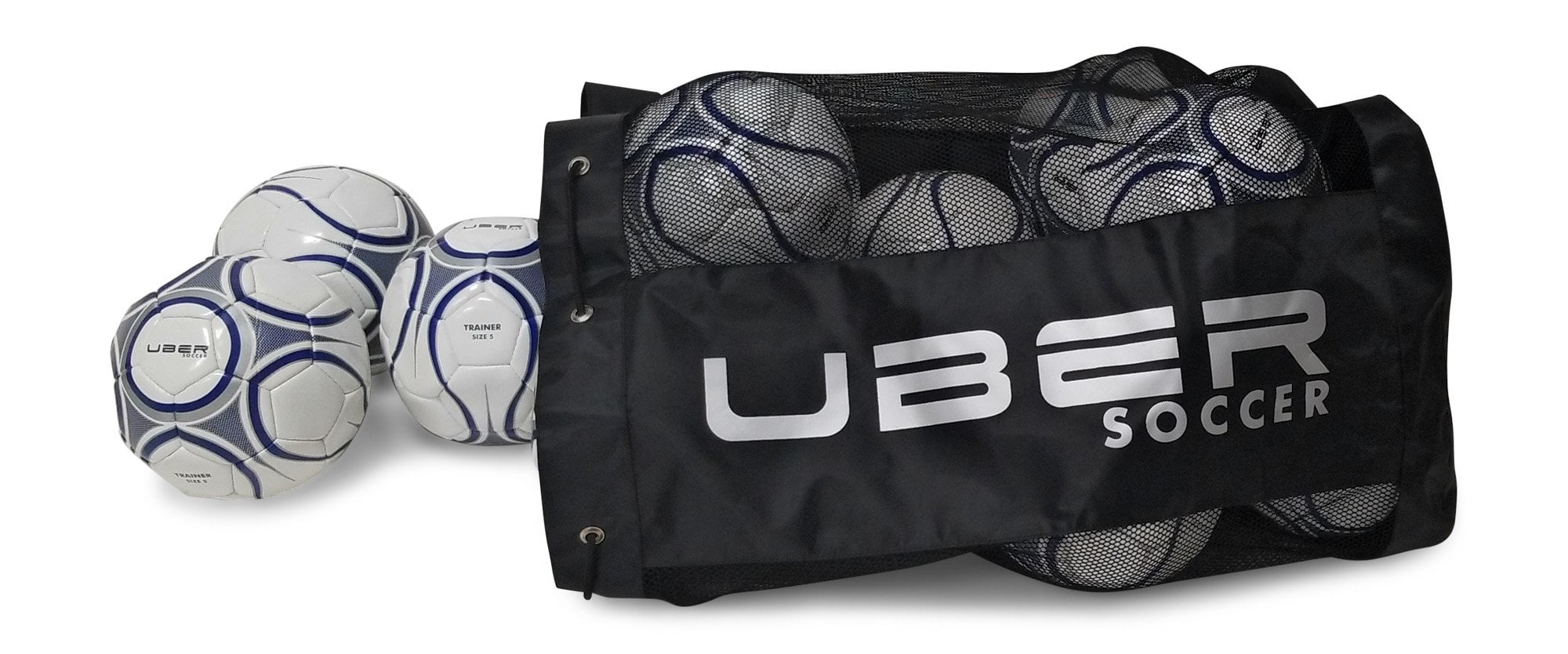 Precision Training Football Nylon Tubular Ball Bag Holds 5 Ball Size 5 