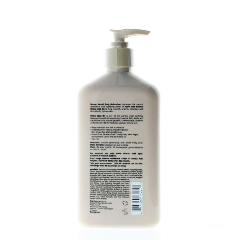 Hemp clearance lotion walmart